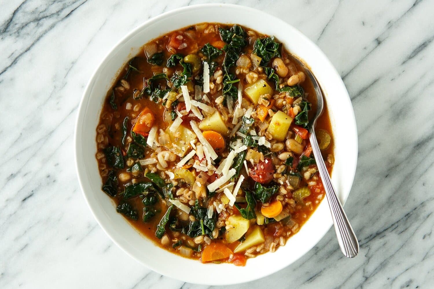 Farro White Bean Minestrone Natalie Cooks