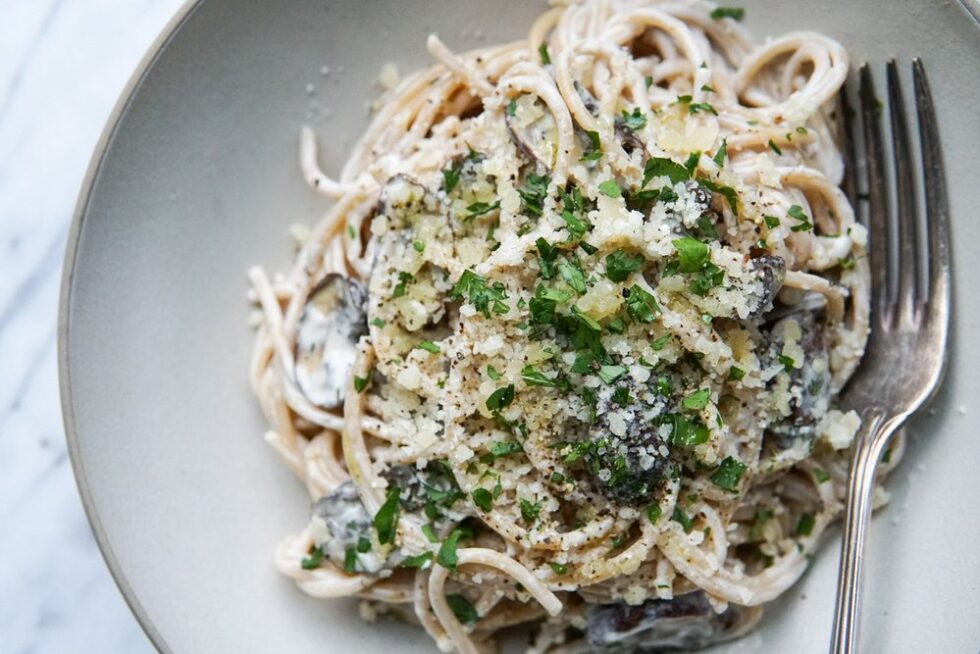 Roasted Mushroom Ricotta Pasta Natalie Cooks