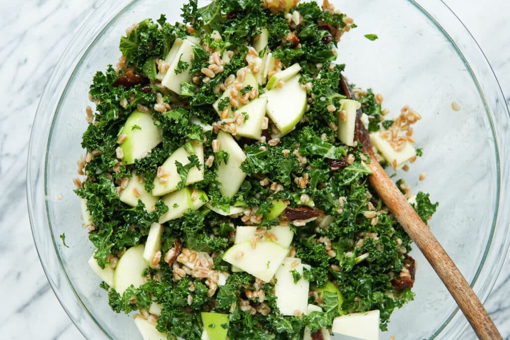 Date, Apple, and Manchego Farro Salad